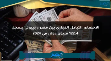 الإحصاء: التبادل التجاري بين مصر وجيبوتي يسجل 122.4 مليون دولار في 2024